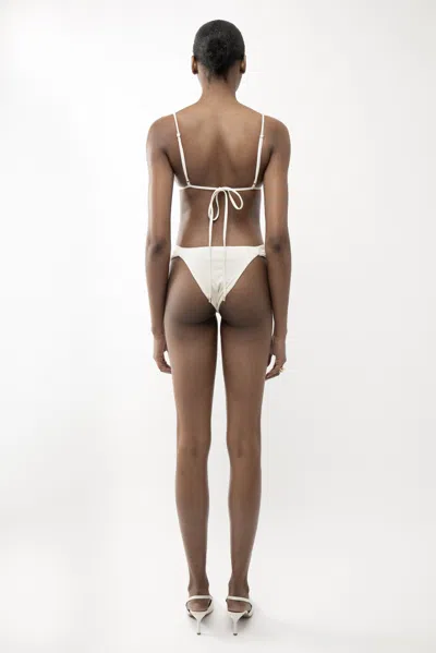 Arakii Butterfly Bikini Bottom In White
