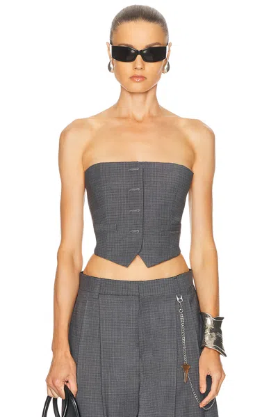 Alexander Wang Bustier Vest In Multi