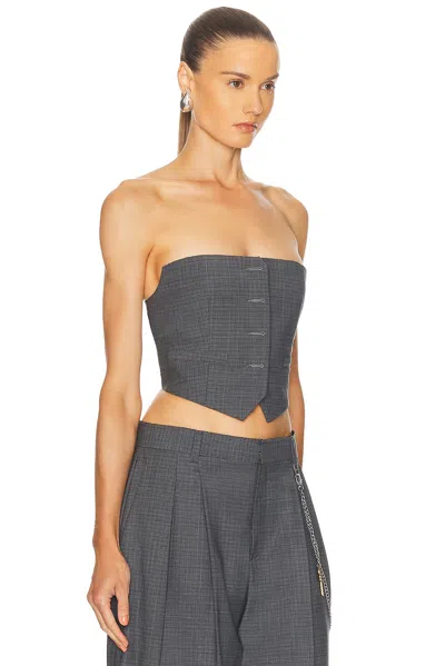 Alexander Wang Bustier Vest In Multi