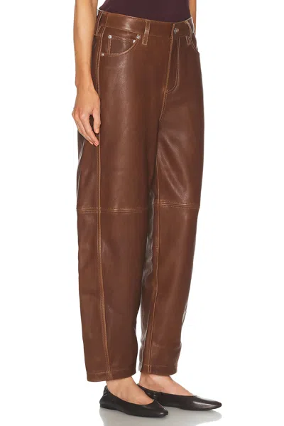 Simkhai Waldon Curved Leg Pant In Brown