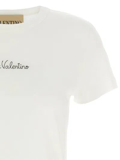 Valentino White Cotton T-shirt In White