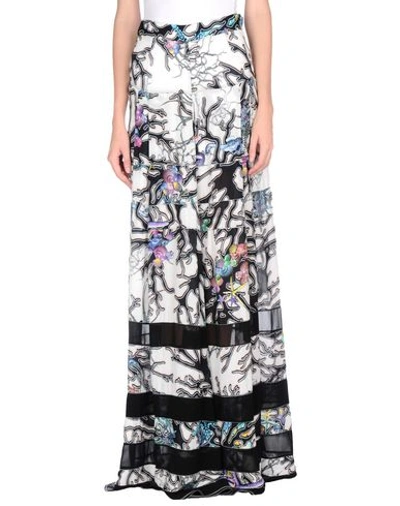 Just Cavalli Maxi Skirts In White