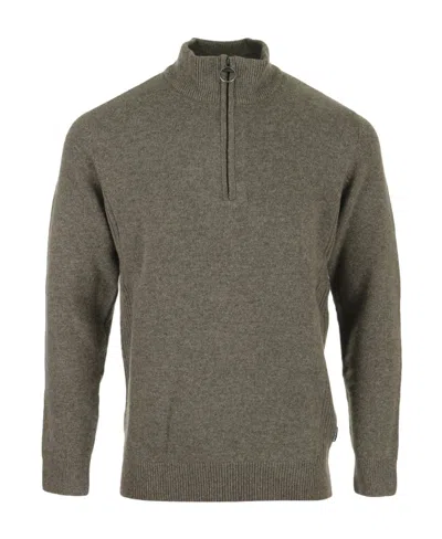 Barbour High-neck Knitted Jumper In Brown