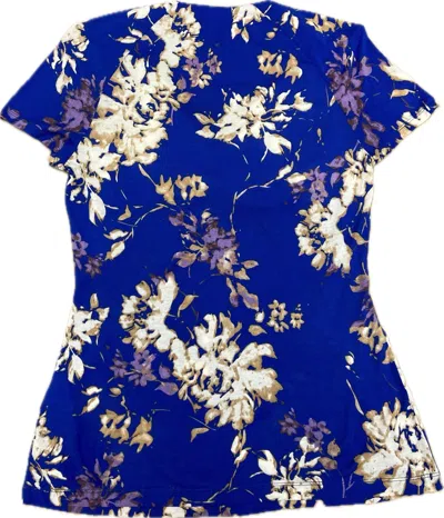 Max Mara Patterned Top In Blue