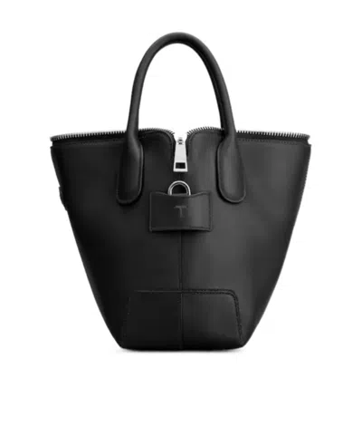 Tod's Di Bag Swing Zip Mini Bag In Black