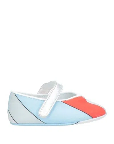 Pucci Newborn Girl Newborn Shoes Fuchsia Size 3 Textile Fibers In Multi