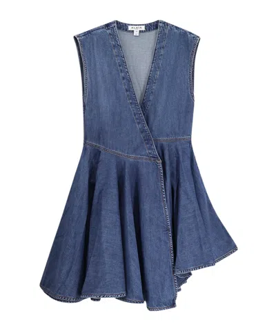 Alaïa Wrap Dress In Blue