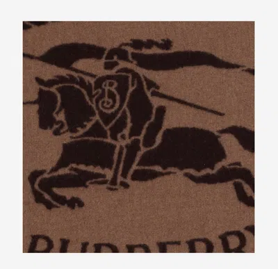 Burberry Reversible Cashmere Scarf With Check Pattern In Brown