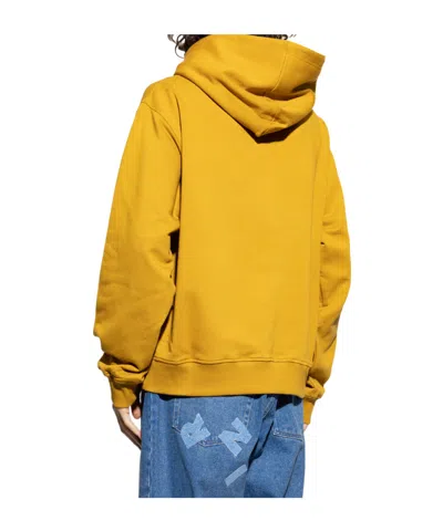 Marni Mustard Cotton Sweatshirt In Yellow
