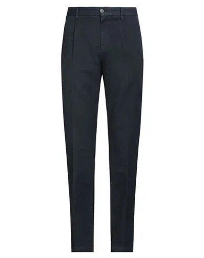 Devore Incipit Man Pants Navy Size 38 Cotton, Elastane In Blue