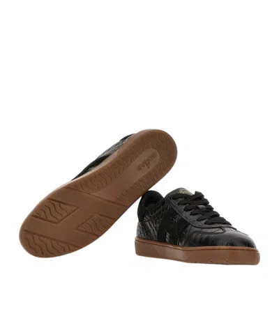 Hogan Black Logo Patch Sneakers In Black