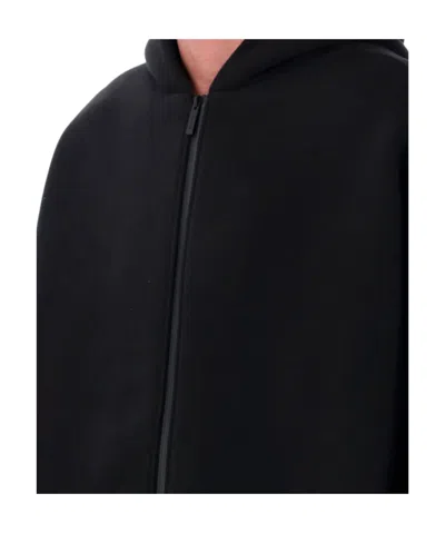 Fear Of God Black Sweatshirt With Hood And Dropped Shoulders In Cotton Blend Man