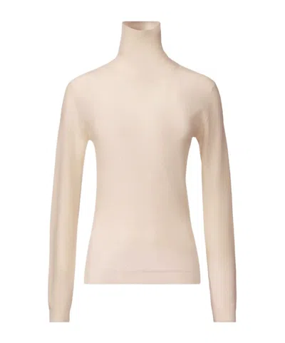 Fabiana Filippi Slim Fit Turtle Neck Sweater In Neutral