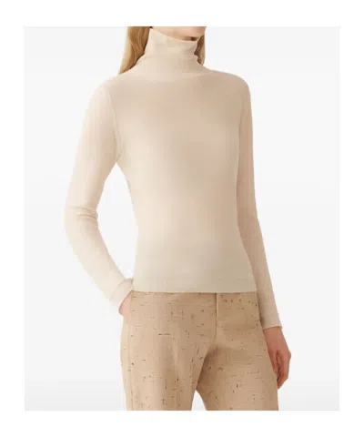 Fabiana Filippi Slim Fit Turtle Neck Sweater In Neutral