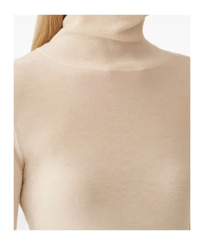 Fabiana Filippi Slim Fit Turtle Neck Sweater In Neutral