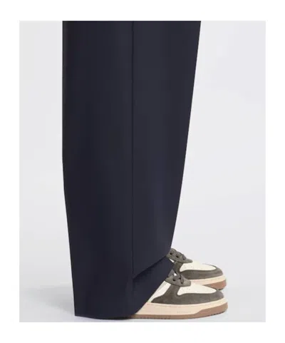 Hogan Grey White Leather Basket Cam Sneakers In Gray