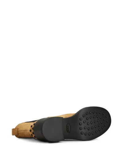 Tod's Gomma T60 73l Calfskin Leather Tronchetto In Brown