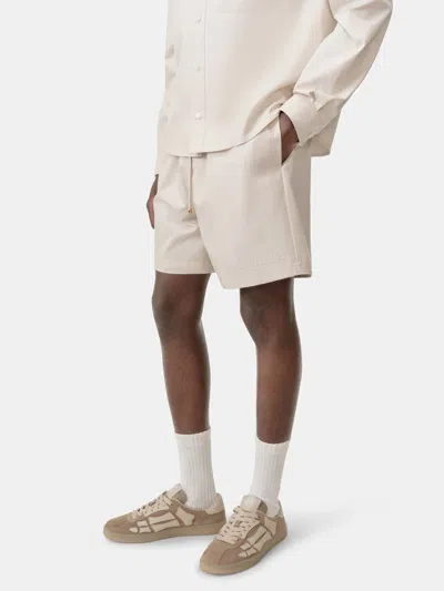 Amiri Elastic Waist Shorts In White