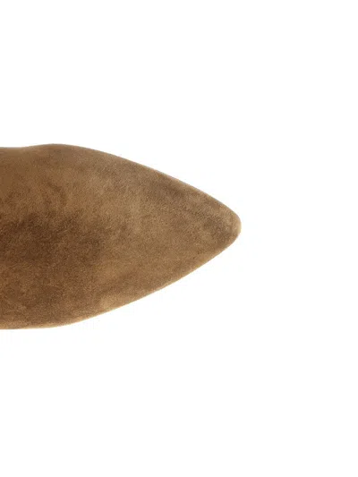 Isabel Marant Suede Wedge Heel Ankle Boots In Brown