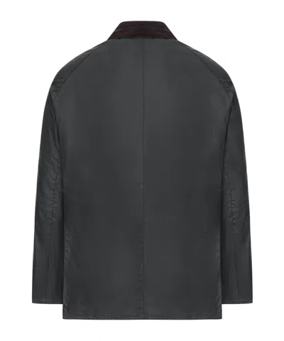 Barbour Waxed Bedale Jacket In Black
