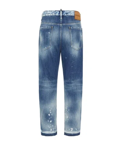 Dsquared2 Ripped Jeans In Blue