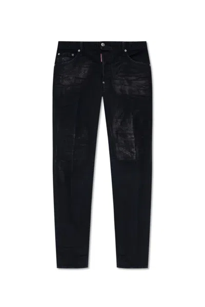 Dsquared2 Distressed-effect Jeans In Black