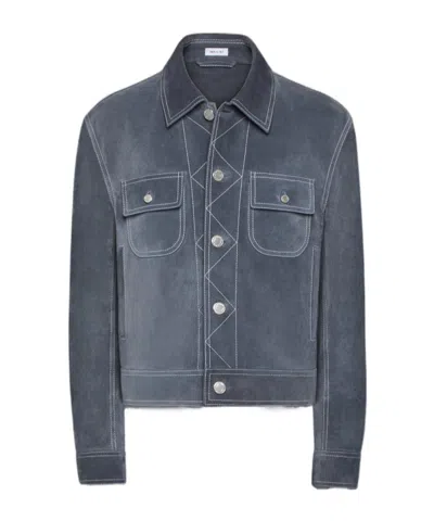 Thom Browne Grey Backstrap Utility Jacket In Gray