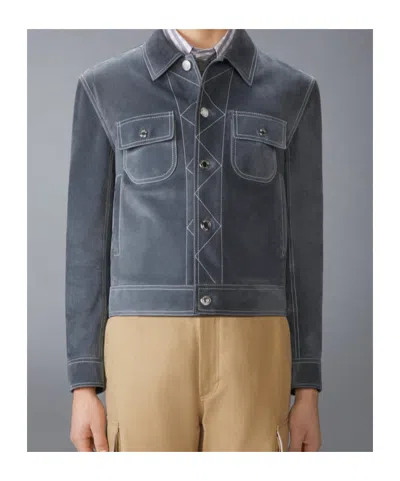 Thom Browne Grey Backstrap Utility Jacket In Gray