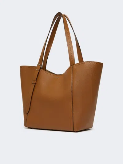 Max Mara Leather Archetipo Handbag In Brown