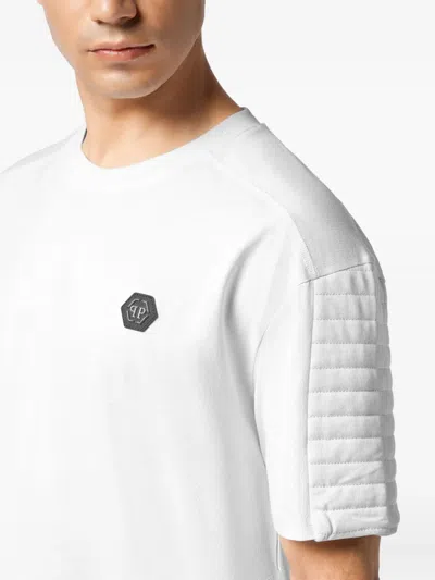 Philipp Plein Lightweight Short Sleeve Crew Neck T-shirt In White