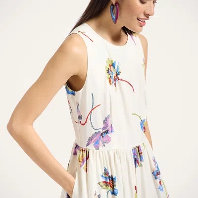 La Doublej Sleeveless Big Dress In White