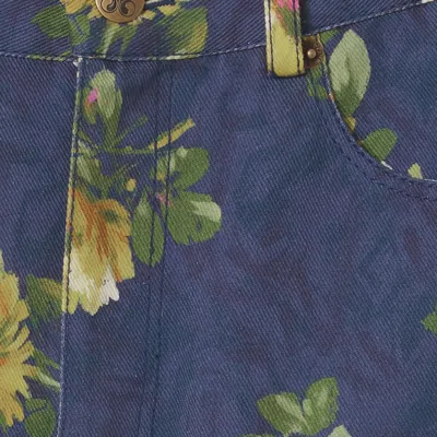 La Doublej The Cropped Flare Jean In Riptide In Blue