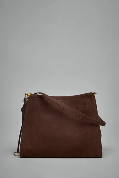 Alaïa Le Click Medium Square Bag In Brown