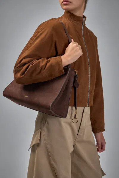 Alaïa Le Click Medium Square Bag In Brown