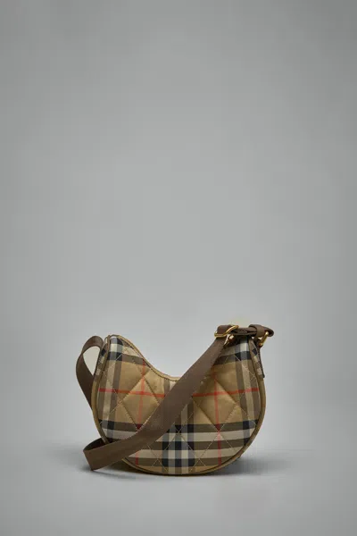 Burberry Horseshoe Crossbody Bag In White