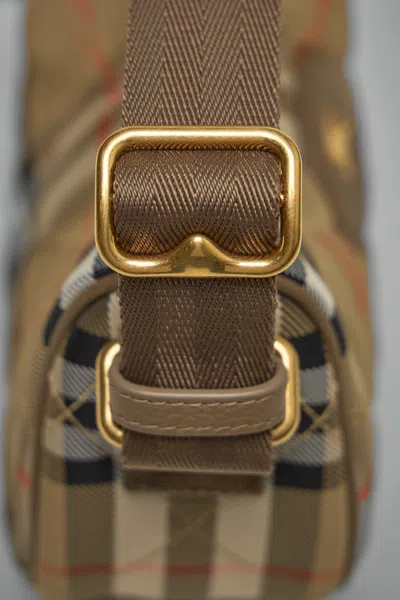 Burberry Horseshoe Crossbody Bag In White