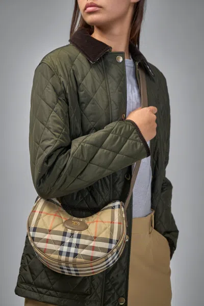 Burberry Horseshoe Crossbody Bag In White