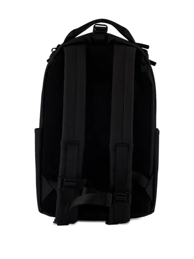 Rains Clip Front Backpack In Black