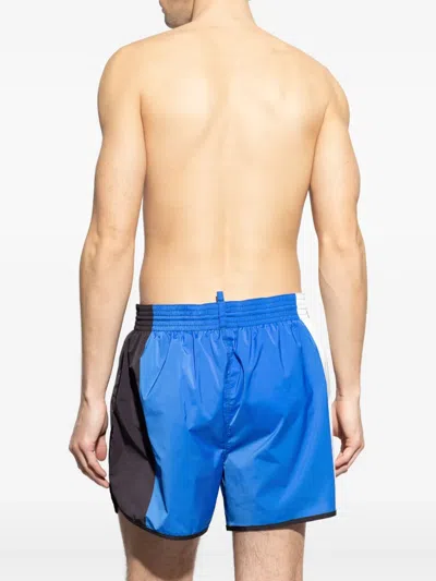 Dsquared2 Drawstring Swimming Trunks In Blue