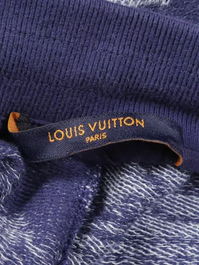 Pre-owned Louis Vuitton 2010 Monogram-patterned Shorts In Blue