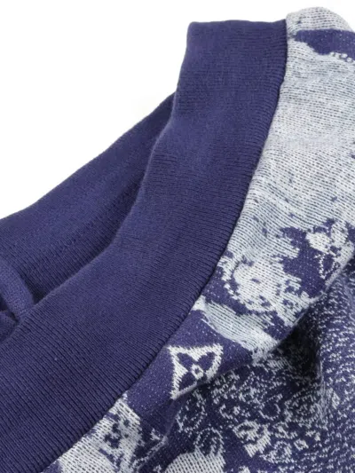 Pre-owned Louis Vuitton 2010 Monogram-patterned Shorts In Blue