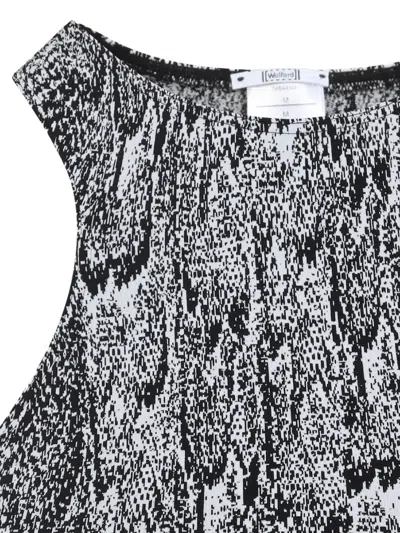 Wolford Seamless Python-print Crop Top In Black