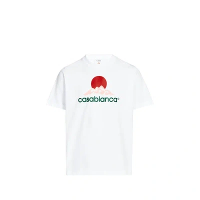 Casablanca Paris Montagne Short-sleeve T-shirt In White