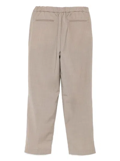 Michael Coal Elastic-waist Pocket Trousers In Brown