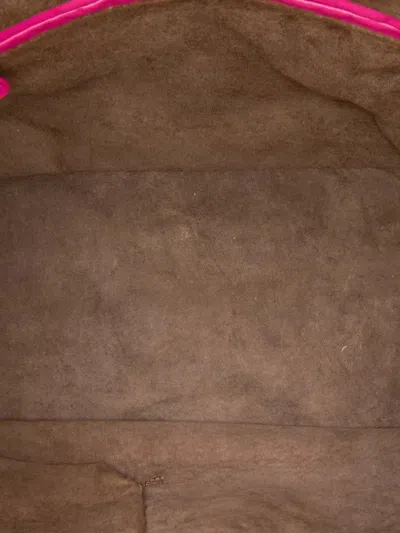 Pre-owned Bottega Veneta 2012-2025 Nappa Intrecciato Boston Bag In Pink