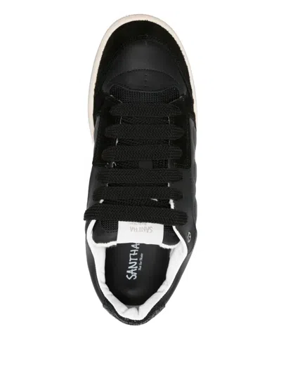 Santha Model 2 Leather Sneakers In Black