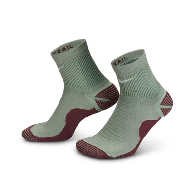 Nike Unisex Trail Running Ankle Socks (1 Pair) In Gray