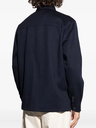 Paul & Shark Buttoned-up Overshirt In Blue