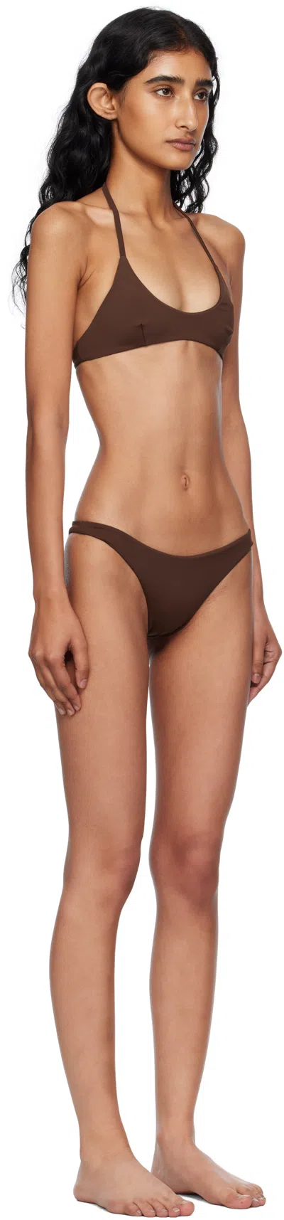 Haight Brown Duda & Lara Bikini In Brown