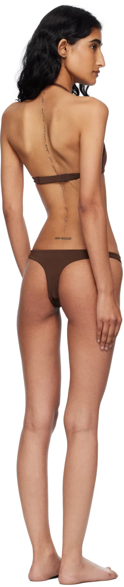 Haight Brown Duda & Lara Bikini In Brown